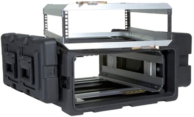 SKB - 3RR Series - 3U Verwijderbare Shock Rack - Zwart - 24-inch diep