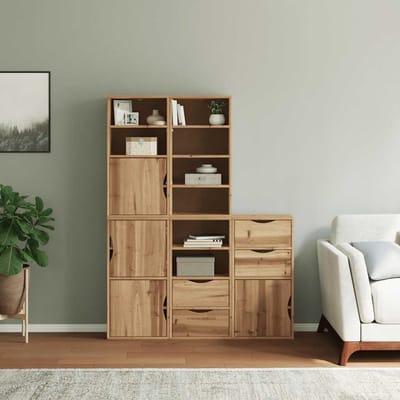 vidaXL - Bijzetkasten - 5 - st - "ODDA" - 40x24x79 - cm - massief - grenenhout