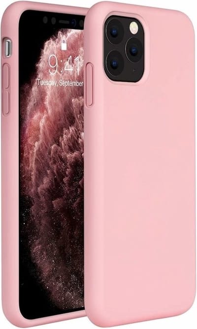 ShieldCase Silicone case geschikt voor Apple iPhone 12 Pro Max hoesje - optimale bescherming - perfecte pasvorm - TPU Materiaal - roze