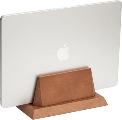 Laptopstandaard - Hout - Verstelbare Breedte - Massieve Organizer voor Laptop - Voor Alle Laptops en Pads