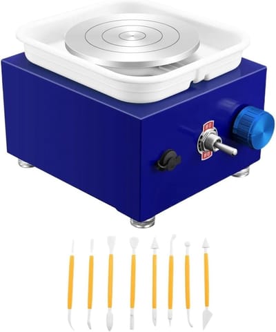 Pottenbakkersschijf Elektrisch - Keramiek Draaischijf - Ambachtelijk Vormgeven - Regelbare Snelheid - 2000 RPM - Niet gespecificeerd