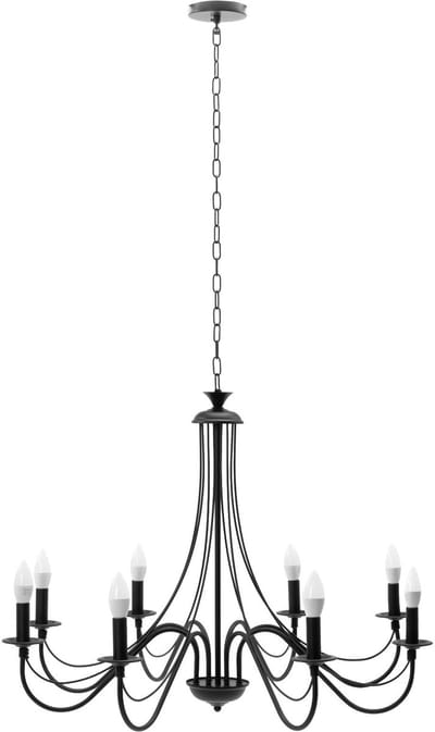 Toolight App648-8Cp Hanglamp Zwart 60X60X110Cm