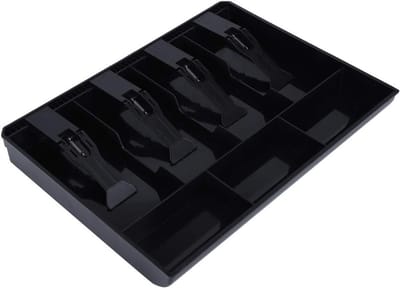 Handmatige Kassalade Inzet met 4 Briefjes en 3 Munten voor Supermarkten - 32 x 24,5 x 3,5 cm, Ideaal voor Retail en Kassaoplossingen