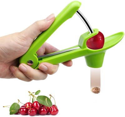 Dailygoods- Kersenontpitter Professioneel - Kersenpitverwijderaar - Keukengereedschap - Duurzaam - Ruimtebesparend - Eenvoudig te bedienen - Roestvrijstalen lemmet
