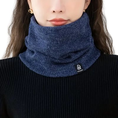 Bovista Nekwarmer - Dames - Fleece - Motor - Bandana - Masker - Colsjaal - Sjaal - Gewatteerd - Skiën - Warm - Casual - Donker Blauw