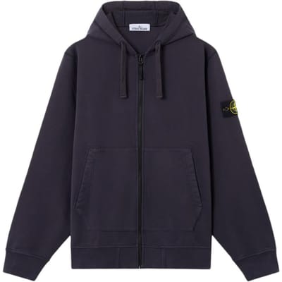Stone Island Badge Rits Hoodie Heren Hoodies K2S156100061S0051-V0026 S black