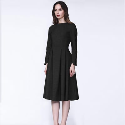 Retro fit-and-flare jurk