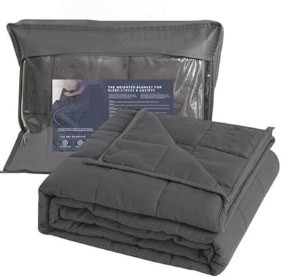 Verzwaringsdeken 150 x 200 cm voor volwassenen en kinderen - Grijze Ontspanningsdeken, 8 kg
