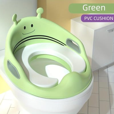 Potjestrainingstoilet voor Jongens Meisjes Kinderen Peuters Toilet Trainingstoilet Potjestoilet voor Baby met Zacht Kussen, Handvat, Rugleuning groen
