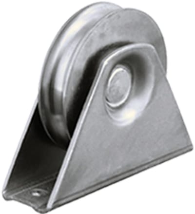 Poort wiel staal - Geleidingswiel U groef - Schuifdeur beweging - Robuuste constructie - 80mm diameter