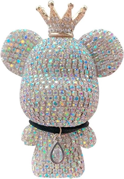 Rhinestone Beer Auto Luchtverfrisser - Hangend Ornament voor Auto Interieur - Passieve Diffusor en Geurverspreider voor een Frisse Sfeer in de Auto