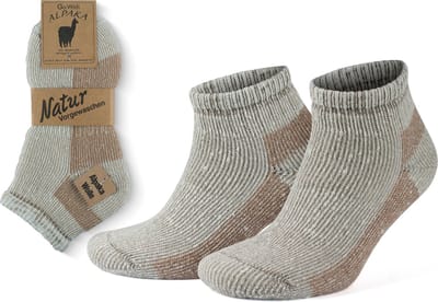 GoWith-2 paar-Alpacawol Wandelsokken voor Dames en Heren-Gevoerde Warme Thermische Merino Mix Kampeer Sokken-Maat 35-38