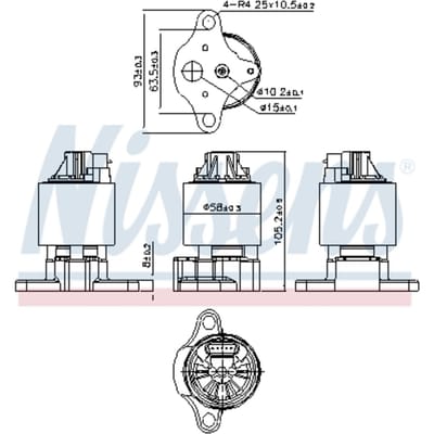 EGR-klep NISSENS 98186