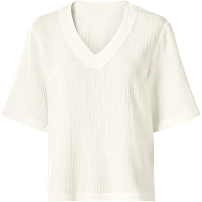 ESMARA Mousseline dames top (wit, XS)