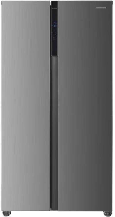 Heinner HSBS-HM532NFXE++ Amerikaanse Side-by-Side Koelkast 532 L – Full No Frost – LED Touch Display – Super Vriezen – Deur-open Alarm – RVS – 5 Jaar Garantie