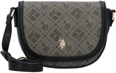 U.S. POLO ASSN. Schoudertas New Hampton Flap Crossbody Bag Black Zwart