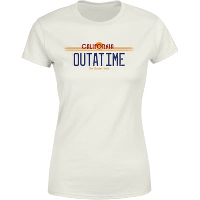 Back to the Future Outatime Plate Women's T-Shirt - Cream - M