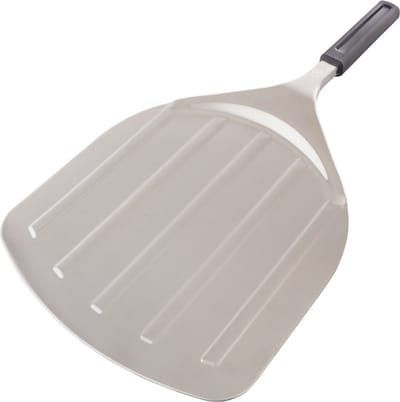 Solo Stove Roestvrijstalen Pizzaschep | Roestvrijstalen Serveerplank, Pizzaschep met Ingebouwde Randen, Accessoire voor Solo Stove Pi Pizzaoven en andere ovens, 304 Roestvrij Staal, LxB: 61 x 29,8 cm, 816 g