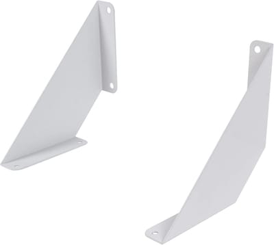 Wandrek Plankhouder Van Ijzer - Hoekplank 20 cm Wit - 2 Stuks