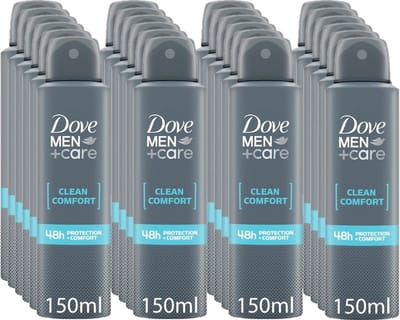 Dove - Deodorant - Clean Comfort - 150ml x 24