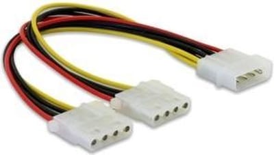 DeLOCK - power splitter - 4 PIN internal power to 4 PIN internal power - 11 cm