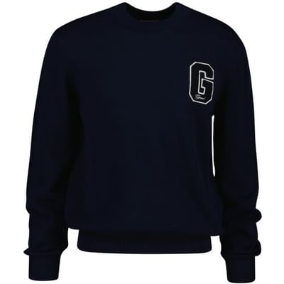Gant Trui Small Graphic G Badge Crew Neck Avond Blauw / male