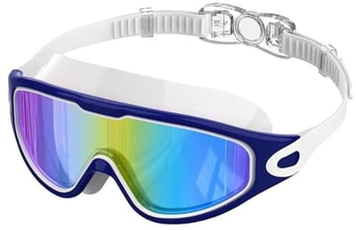 Unisex Zwembril met Groot Frame - Anti-condens, UV Bescherming en Heldere Zicht voor Wateractiviteiten