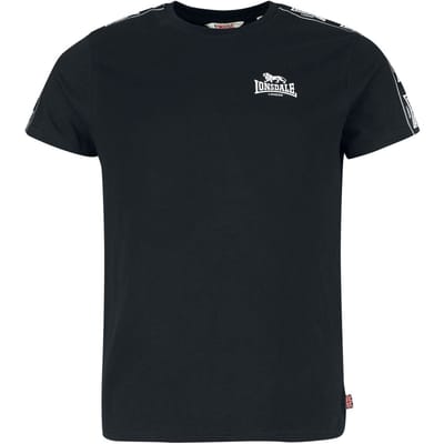 Lonsdale London T-shirt - BRINDISTER - S tot M - voor Mannen - zwart