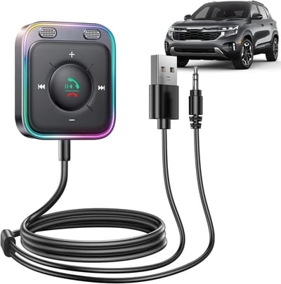 Auto Aux Adapter - Aux Kabel Converter - Muziek Streamen Auto - Plug and Play