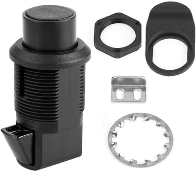 Allecto - Push Button Lock - Duurzaam en Eenvoudig te Monteren - Geschikt voor Boot en Glove Box - Veiligheidsoplossing - Handmatig te bedienen - B...