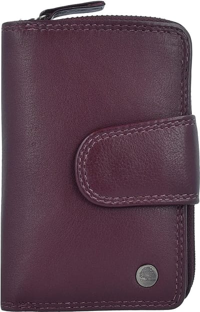 Greenburry Sponsachtig portefeuille leer 8,5 cm - Dames - Staand formaat - bordeaux