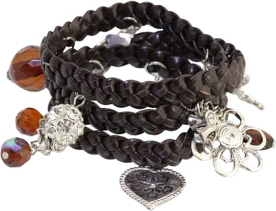 Behave - Wikkelarmband met bedels - Boho stijl - Damesaccessoire