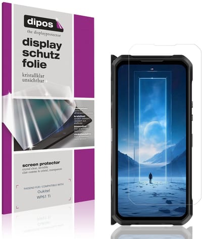 dipos – 4x Beschermfolie geschikt voor Oukitel WP61 Ti | Krasbestendige & heldere Screenprotector Ultra-Thin