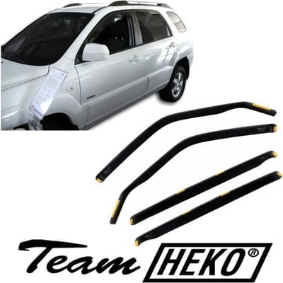 Déflecteurs d'air pour Kia Sportage 2004-2010 - 4pcs - Acrylique renforcé - Installation facile