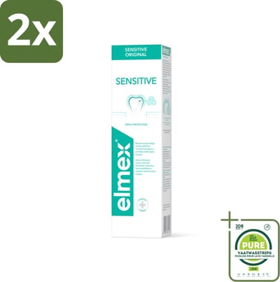 Elmex Tandpasta Sensitive Original 75 ml - Voordeelverpakking - 2 stuks - Gevoelige tanden - Tandpasta