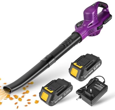 Accu Bladblazer en Bladzuiger Set 20V – 130 MPH Bladblazer voor Bladeren en Sneeuw