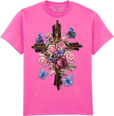 Bloemen Flower Cross The Coloured House T-shirt S