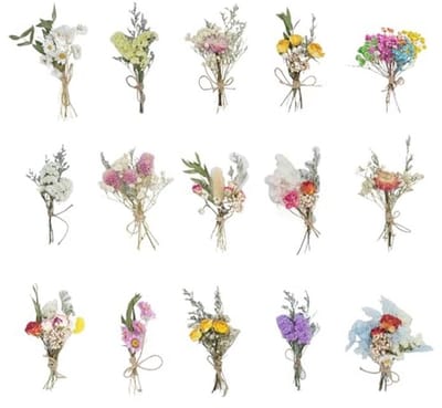 15 Trossen Gedroogde Bloemen voor DIY en Ambachtelijke Projecten