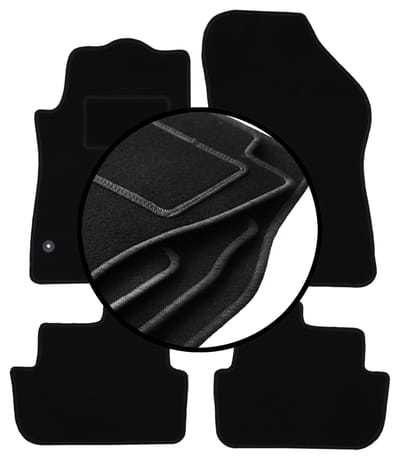 Complete set veloursmatten voor: Peugeot 308 CC cabrio (2007-2013)