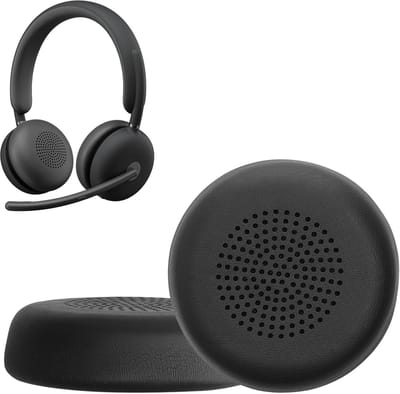 kwmobile 2x oorkussens geschikt voor Logitech Zone Wireless 2 / Zone 950 - Earpads voor koptelefoon in zwart