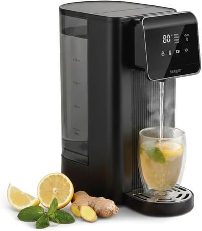 Heetwaterdispenser - Direct waterkoker - Snel warme dranken - 8 temperaturen instelbaar - 2.5 Liter reservoir - Zwart