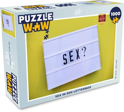 Puzzel Sex in een letterbox - Legpuzzel - Puzzel 1000 stukjes volwassenen