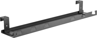 InLine bureau kabelgoot met schroef-/hangbevestiging | 59 x 7,4cm | zwart