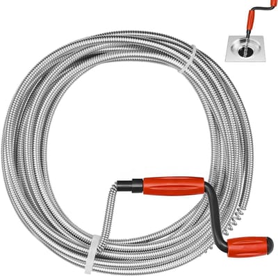 Pijpreinigingsspiraal 5 m x 6 mm voor effectieve afvoerreiniging van wastafels, buizen en riolen