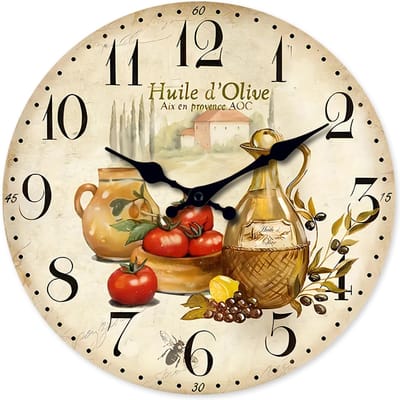 Hoge Kwaliteit Vintage Hoge Kwaliteit Provence Hoge Kwaliteit Olijf Hoge Kwaliteit Olie Hoge Kwaliteit En Hoge Kwaliteit Tomaat Hoge Kwaliteit Patroon (as the picture,12 Inches)