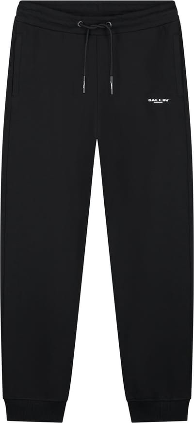 Ballin Amsterdam - Jongens Regular fit Pants Sweat - Black - Maat 14
