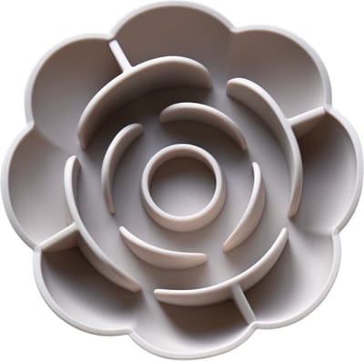 Slowfeeder Roos - Likmat hond - Anti schrokbak hond - Slowfeeder hond - Voerbak hond - Denkspel hond - Snuffelmat - Voerpuzzel - Likmatten - Antischrok voerbak - Beige - Trimmi