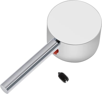 Tapkraan met Warm/Koud Knop en Handvat voor Eéngreeps Mengkraan, Vervangingsonderdeel voor 40mm Cartridge en 10 x 10mm Aansluiting