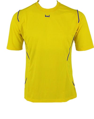 KWD Sportshirt Mundo km, mt M, geel/blauw