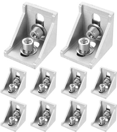 Hoekprofielen van aluminium 4040 - Set van 10 hoekverbindingen